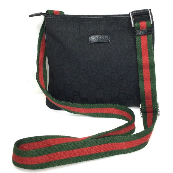 Gucci Bags Gucci Authentic Black Monogram Small Crossbody Bag